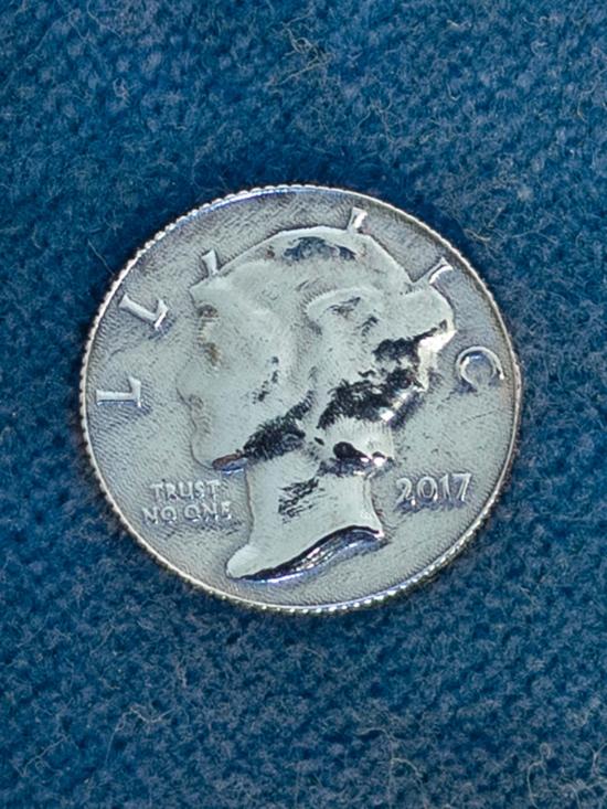  LL 이어링 Ll Llc 다임 스터드 귀걸이 스털링 실버 - OTHER BRANDS