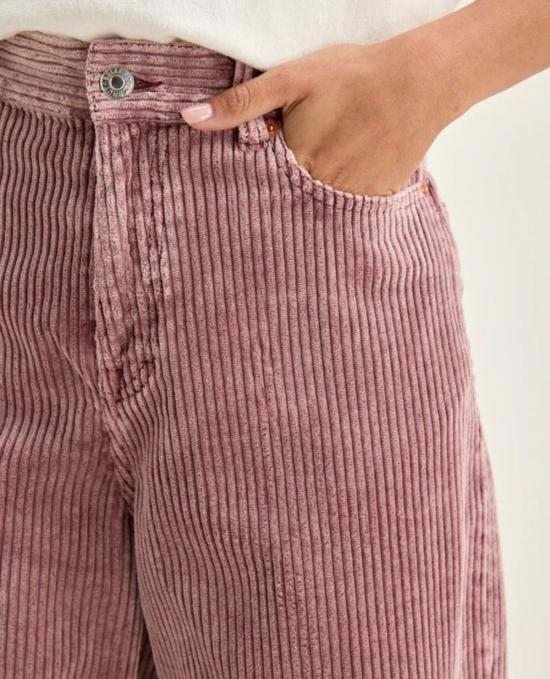  벨로즈 스트레이트 팬츠 파르테 코듀로이 진 더스티 핑크 - BELLEROSE