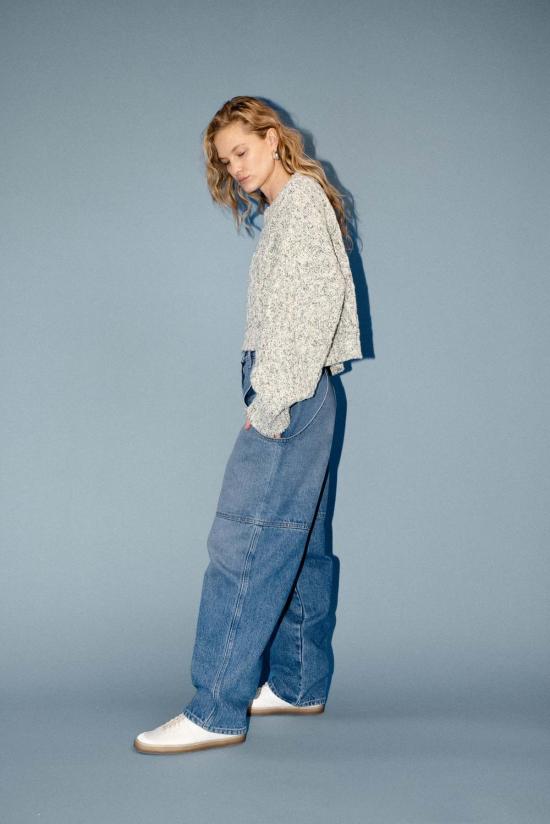  제임스 스트리트 코 데님 팬츠 제임스 스트리트 회사 카고 배럴 진 - JAMES STREET CO.