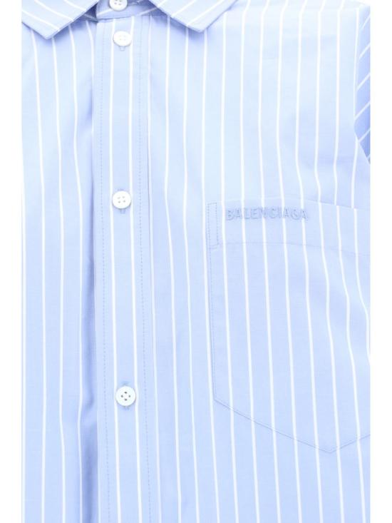 25SS 발렌시아가 블라우스 790945TQM16 3965 BLUE - BALENCIAGA