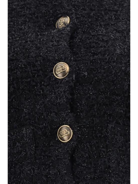 24FW 발렌시아가 가디건 793604T3328 1000 Black - BALENCIAGA