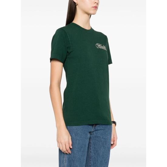 24FW 스포티앤리치 반팔 티셔츠 TO043511078GR FO CR GREEN - SPORTY & RICH