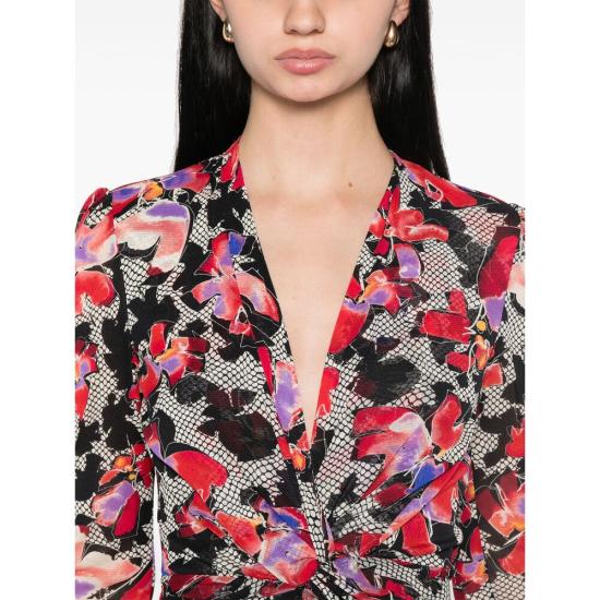 25SS 다이앤 본 퍼스텐버그 롱 원피스 DVFGL4S001 ODTFL RED - DIANE VON FURSTENBERG