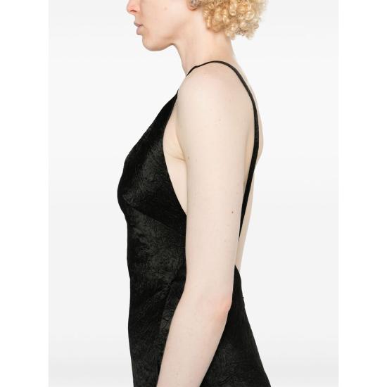 24FW 알렉산더 맥퀸 롱 원피스 807985 QEAFP 1000 BLACK - ALEXANDER MCQUEEN