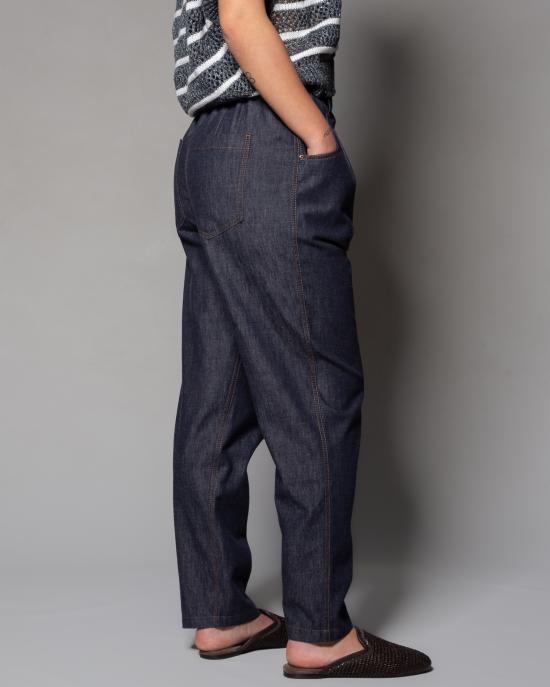 25SS 브루넬로 쿠치넬리 스트레이트 팬츠 MA782P5567 C001 DENIM SCURO - BRUNELLO CUCINELLI