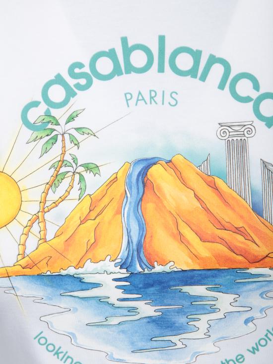 25SS 카사블랑카 반팔 티셔츠 WS25JTS009 02 Multi - CASABLANCA