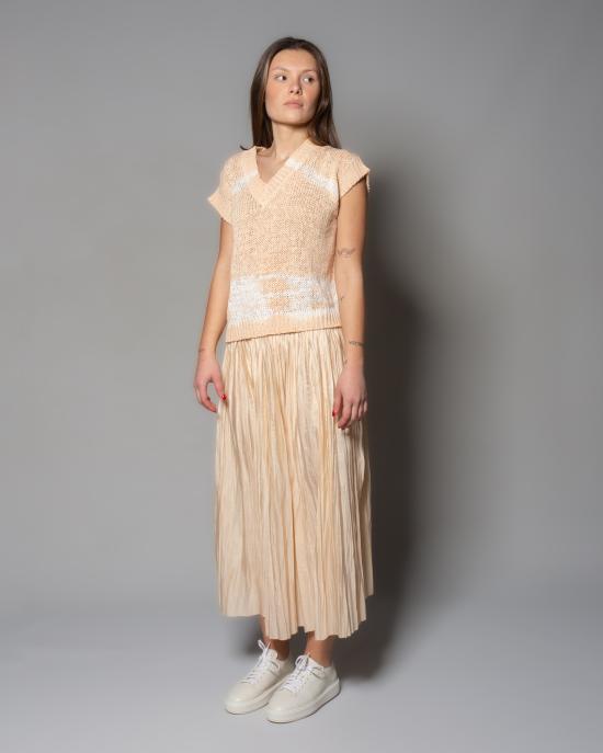 25SS 로베르토 콜리나 미디 스커트 B57067 51 BEIGE - ROBERTO COLLINA