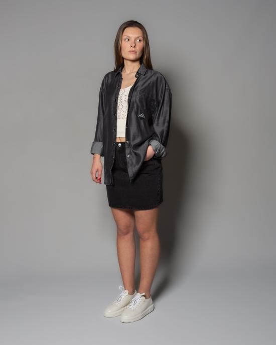 25SS 로이로져스 숏 스커트 RND106N1132944 C0998 Nero - ROY ROGER'S