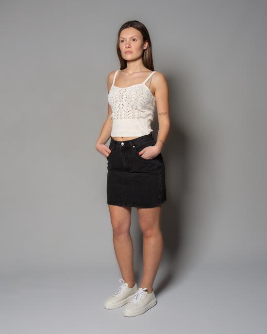 25SS 로이로져스 숏 스커트 RND106N1132944 C0998 Nero - ROY ROGER'S