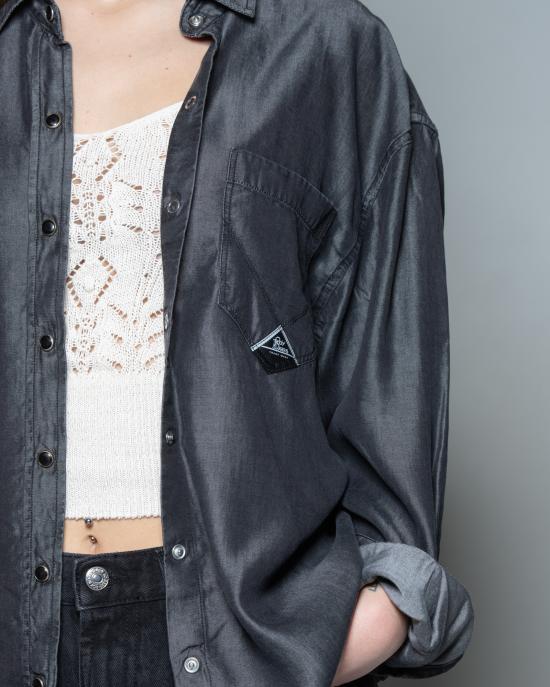 25SS 로이로져스 숏 스커트 RND106N1132944 C0998 Nero - ROY ROGER'S