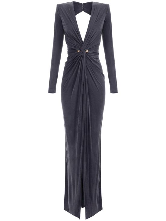 25SS 엘리자베타프랜치 롱 원피스 ABR2451E2 DC3 GRAPHITE - ELISABETTA FRANCHI