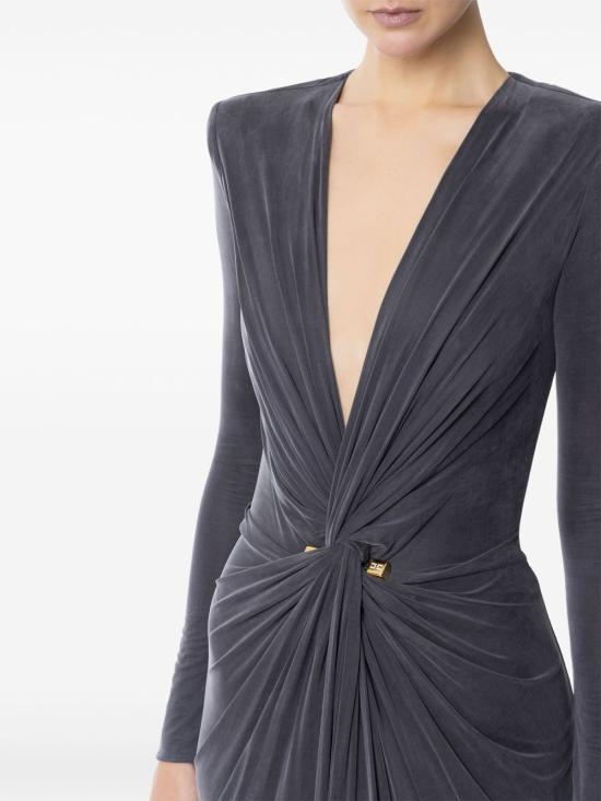 25SS 엘리자베타프랜치 롱 원피스 ABR2451E2 DC3 GRAPHITE - ELISABETTA FRANCHI