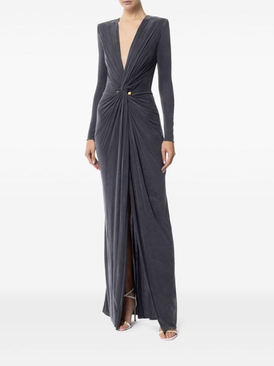 25SS 엘리자베타프랜치 롱 원피스 ABR2451E2 DC3 GRAPHITE - ELISABETTA FRANCHI