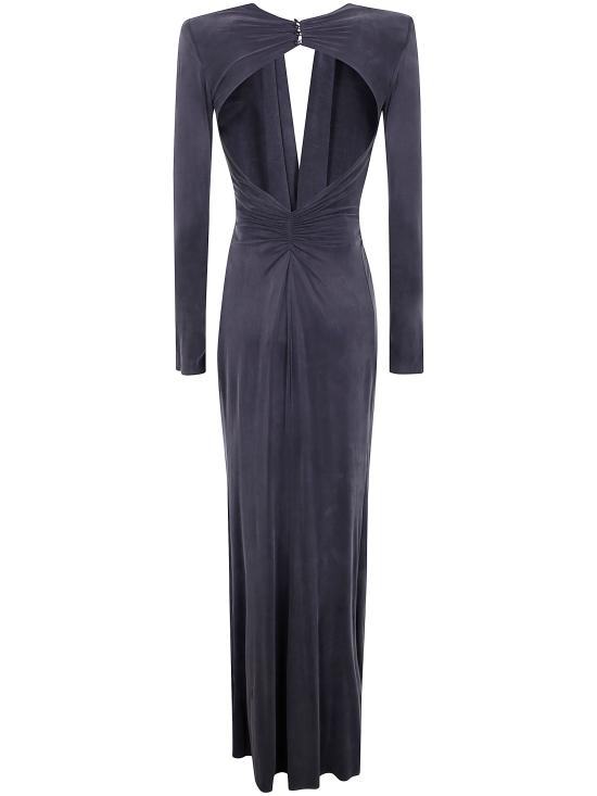 25SS 엘리자베타프랜치 롱 원피스 ABR2451E2 DC3 GRAPHITE - ELISABETTA FRANCHI