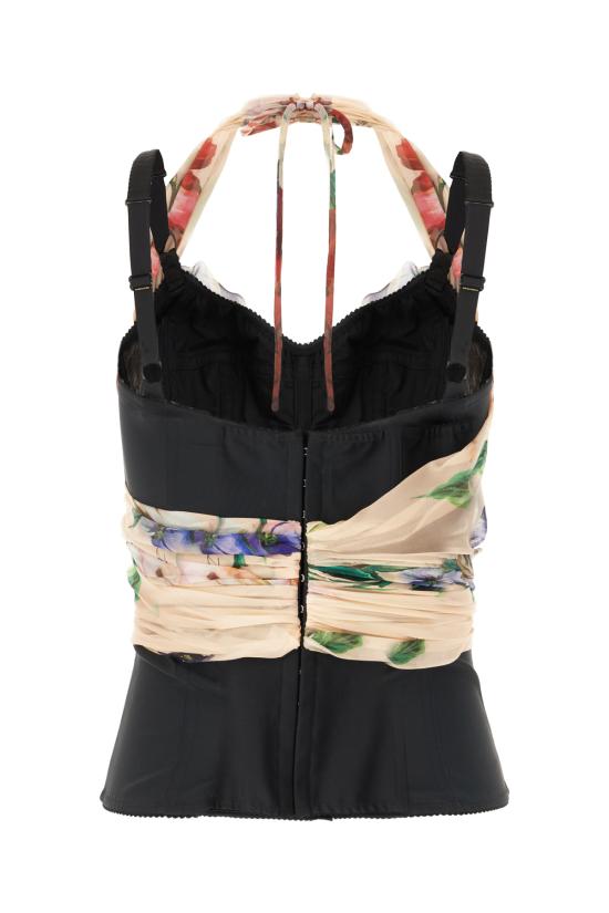 25SS 돌체앤가바나 민소매 티셔츠 F7AX7TIS1Y7 H25PR BOUQUETFIORIANTICHIFONDONUDE - DOLCE & GABBANA