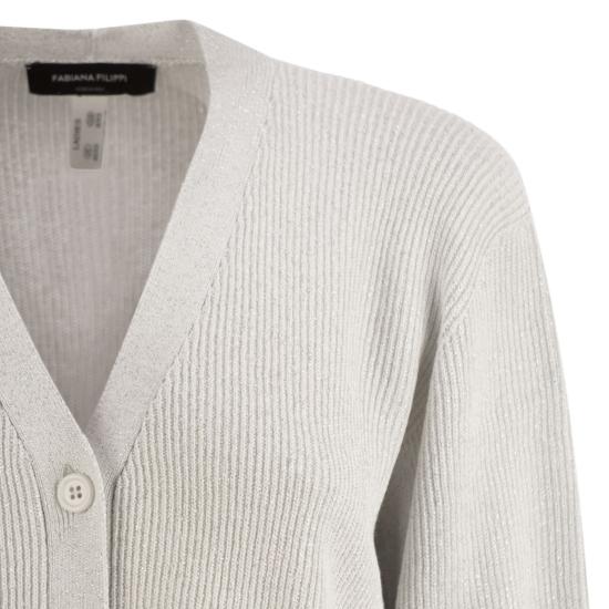 25SS 파비아나 필리피 가디건 MAD275F496 WHITE - FABIANA FILIPPI