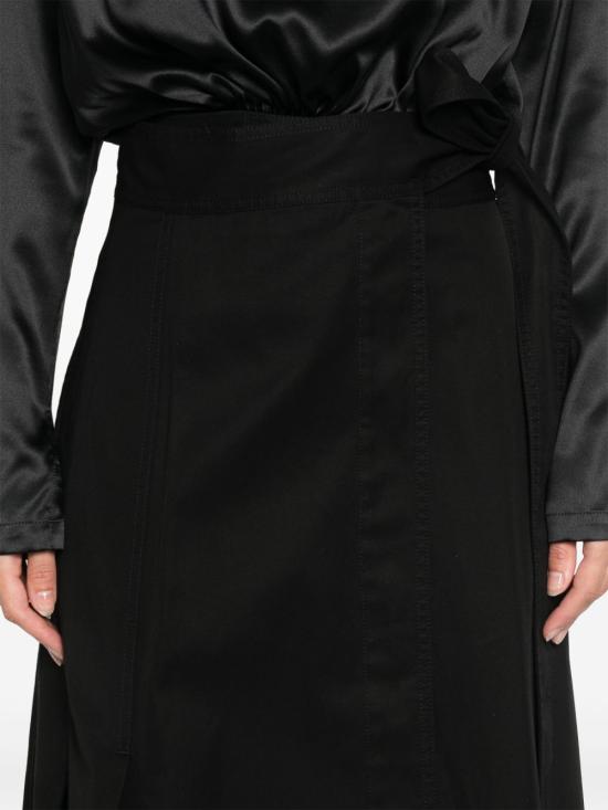 25SS 피비 파일로 미디 스커트 AJ35CO2453 900BK Black - PHOEBE PHILO