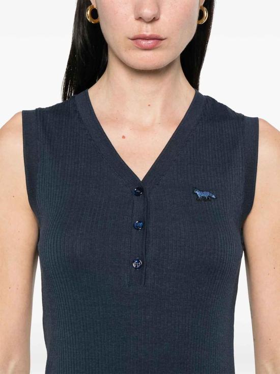  메종키츠네 의류 OW01618KJ0134 Blue - MAISON KITSUNE