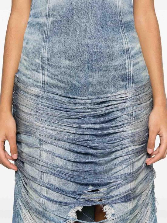  디젤 미디 스커트 0CMBMA1793001 Blue - DIESEL