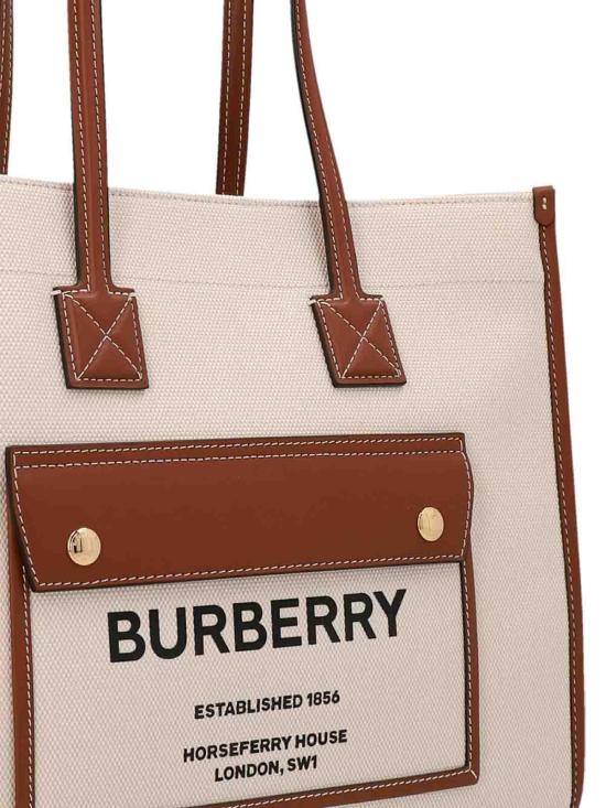 25SS 버버리 호스페리 로고 캔버스 8044129 Brown - BURBERRY