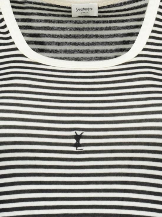 25SS 생로랑 의류 832278Y37ZN 1077 NOIR NATUREL - SAINT LAURENT