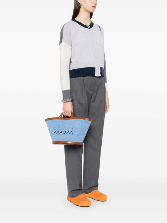  마르니 토트백 P8221BMMP0097L600B44 Blue - MARNI