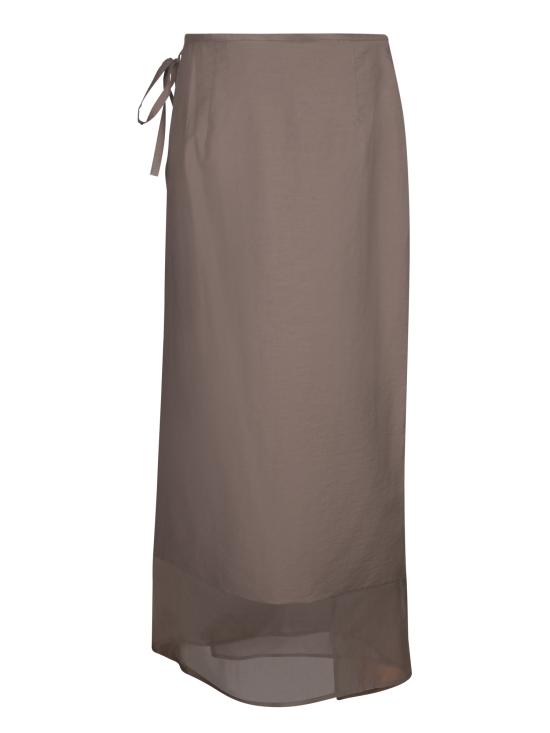 25SS 브루넬로 쿠치넬리 스커트 ML140G3826 C8705 Brown - BRUNELLO CUCINELLI