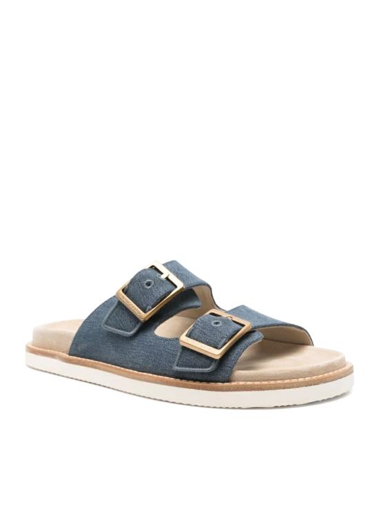 25SS 브루넬로 쿠치넬리 뮬/슬리퍼 MZUJMXY235CYW03 BLUE Blue - BRUNELLO CUCINELLI