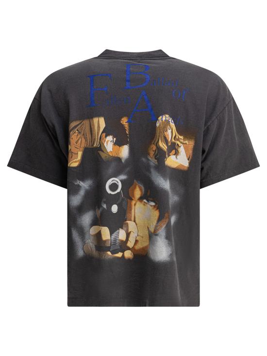 25SS 세인트 미카엘 반팔 티셔츠 SM HR8 0000 C04BLACK Black - SAINT MXXXXXX