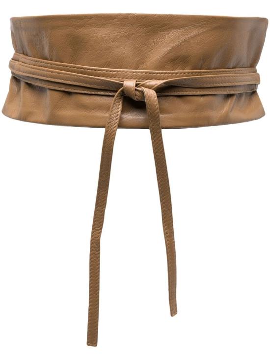 25SS 펄링바이지아니 와이드 벨트 CINTURAGEISHA NAPPACARAMEL Brown