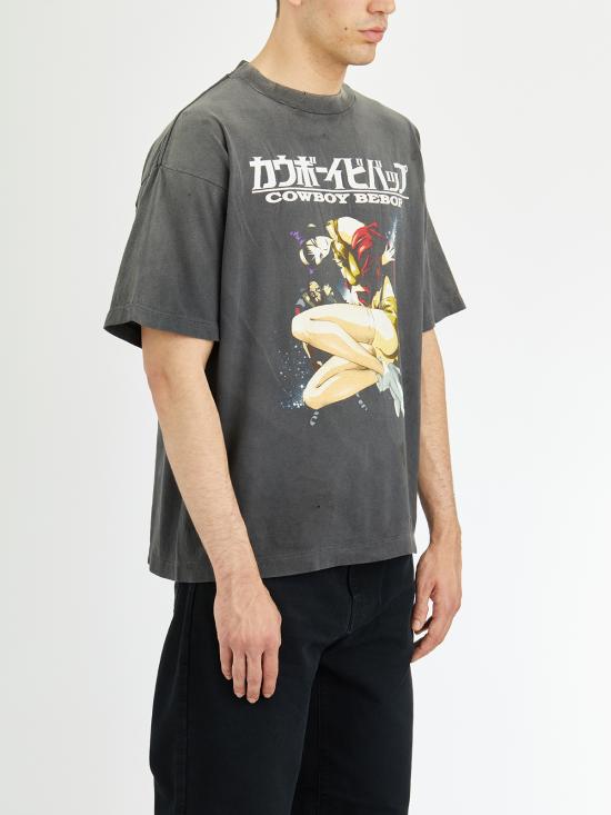 25FW 세인트 미카엘 반팔 티셔츠 LSMHR80000C04 Black - SAINT MXXXXXX