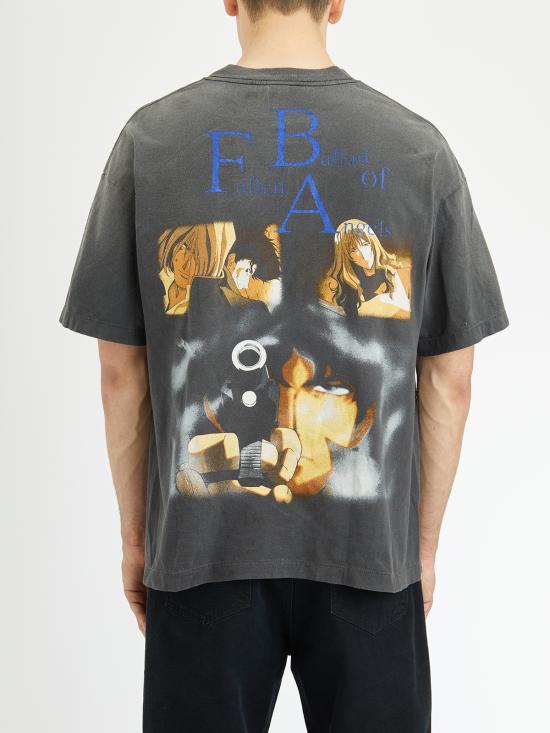 25FW 세인트 미카엘 반팔 티셔츠 LSMHR80000C04 Black - SAINT MXXXXXX