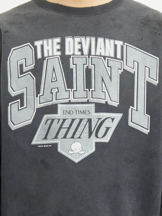 25FW 세인트 미카엘 긴팔 티셔츠 LSMHR80000045 Grey - SAINT MXXXXXX