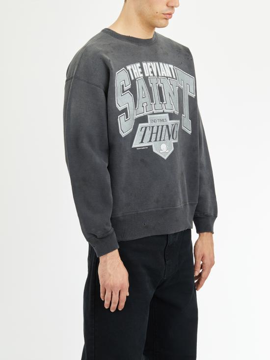 25FW 세인트 미카엘 긴팔 티셔츠 LSMHR80000045 Grey - SAINT MXXXXXX