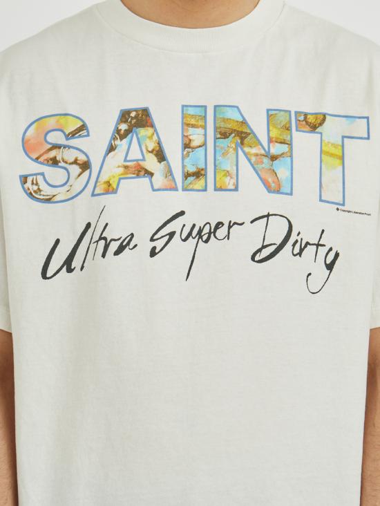 25FW 세인트 미카엘 반팔 티셔츠 LSMHR80000025 White - SAINT MXXXXXX