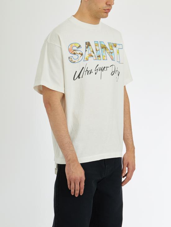 25FW 세인트 미카엘 반팔 티셔츠 LSMHR80000025 White - SAINT MXXXXXX