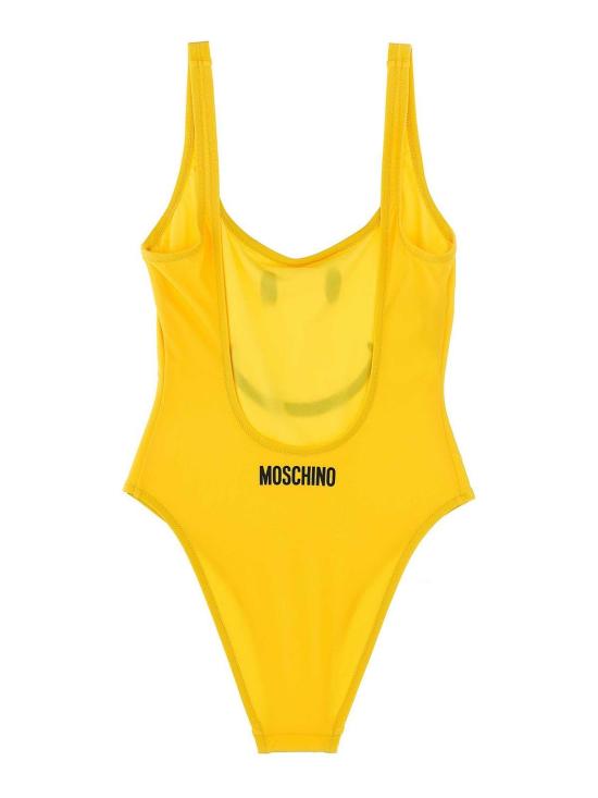  모스키노 미디 원피스 420205751027 Yellow - MOSCHINO