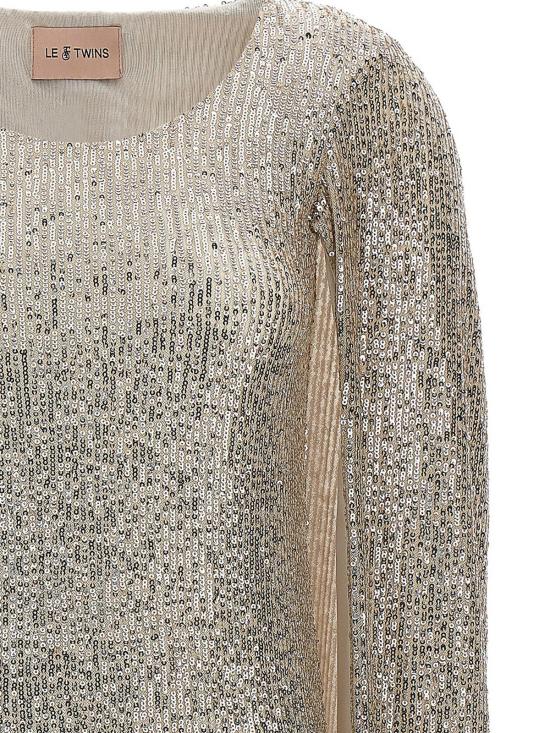  르 트윈스 탑 PERUGIAARGENTO Silver - LE TWINS