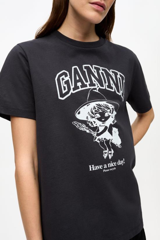 25SS 가니 반팔 티셔츠 T4138252 PHANTOM DOM - GANNI