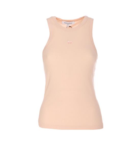 25SS 메종키츠네 민소매 티셔츠 OW00604KJ01340169 PALE PINK DOM