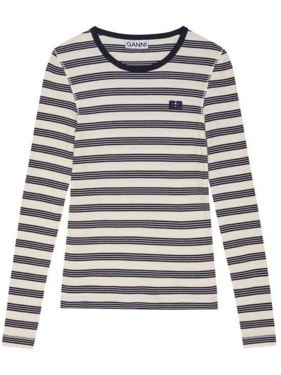 25SS 가니 긴팔 티셔츠 T4145683 SKY CAPTAIN DOM