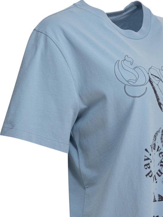 25SS 가니 반팔 티셔츠 T4155326 SOFT CHAMBRAY DOM - GANNI