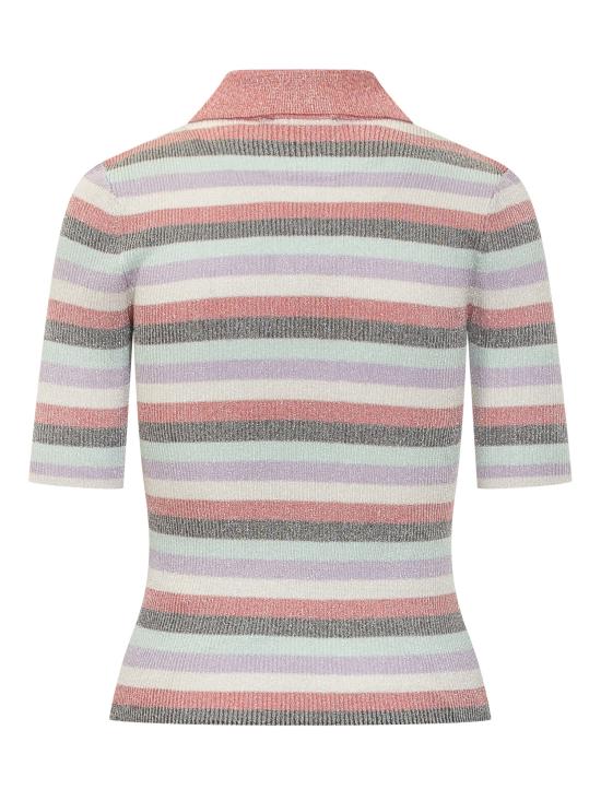 25SS 가니 폴로 티셔츠 K2480999 MULTICOLOR DOM - GANNI