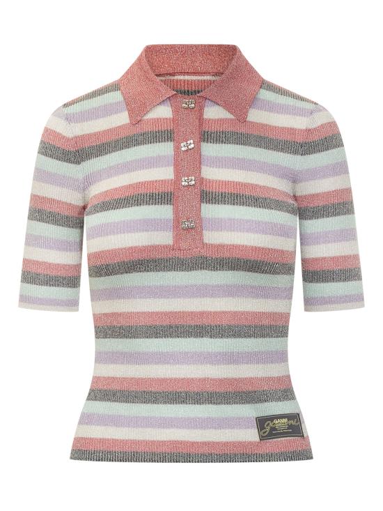 25SS 가니 폴로 티셔츠 K2480999 MULTICOLOR DOM