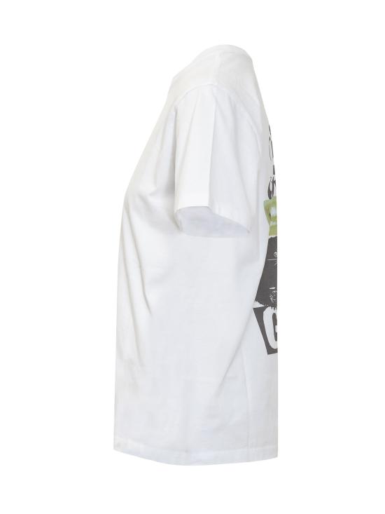 25SS 가니 반팔 티셔츠 T4157151 BRIGHT WHITE DOM - GANNI