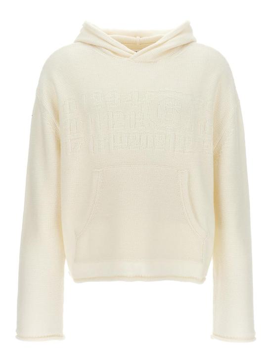 24FW MM6 메종마르지엘라 후드 티셔츠 S52GP0150S18286100J White