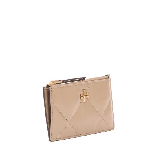 25SS 토리버치 키라 다이아몬드 큉트 집 카드 케이스 158629250 Neutrals - TORY BURCH