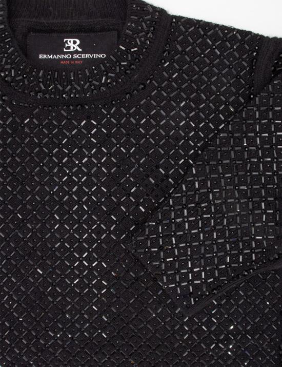 24FW 에르마노 설비노 니트웨어 D455L702CTKLI 95708 Black - ERMANNO SCERVINO