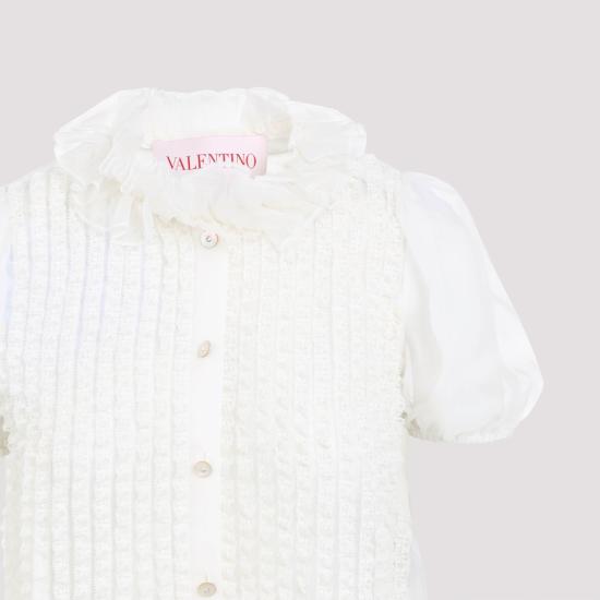 25SS 발렌티노 가라바니 탑 6B3AA0A52UP White - VALENTINO GARAVANI