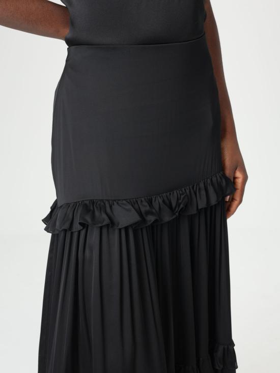 25SS 생로랑 스커트 823069Y720W 1000 Black - SAINT LAURENT